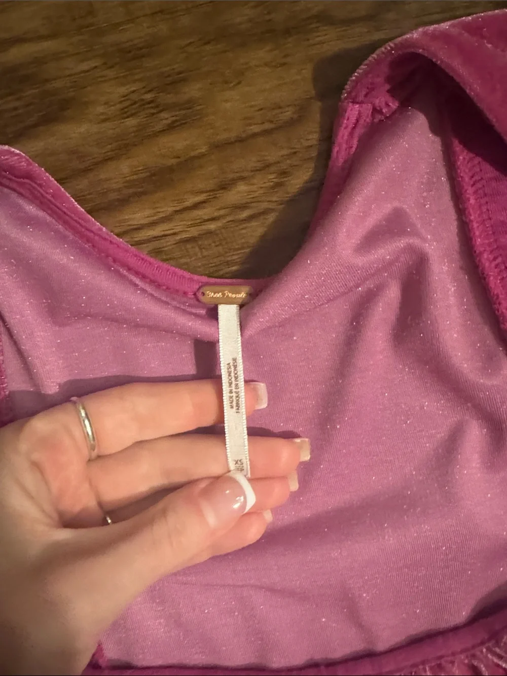 Free people top size xs